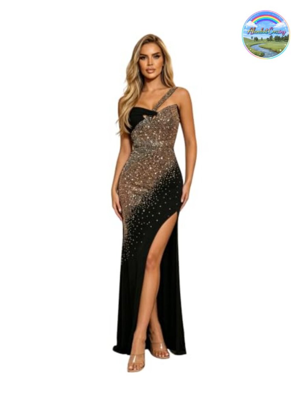 Rhinestone Bodycon Dress Hot Drill Clubwear Sleeveless Sexy Elegant Long Dress